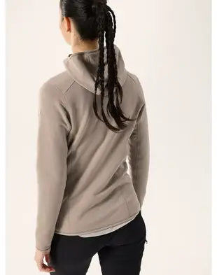 Arcteryx 始祖鳥 Kyanite Hoody 女款 彈性刷毛外套/Power Stretch保暖外套 X000006939 深煙燻棕 Dark Smoke Bluff