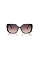 Coach Women's Square Frame Black Injected Sunglasses - HC8376U