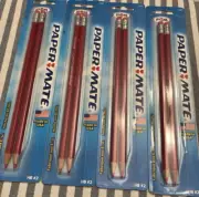 VTG Lot Paper Mate Sanford 4 Packs of 2 NOS Red Marking Pencils USA 05502