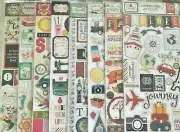 Echo Park/Carta Bella themed Chipboard Accent stickers~Varieties~cute! Qk Ship!