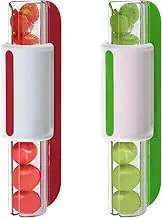 Tomato Slicer Multi-Function Grape Cutter Small Fruit Cutter Grape Kitchen Accessories Cake Decoration Tool Fruit Slicer (Red)