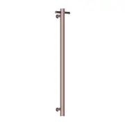Nero Heated Vertical 900mm Towel Rail Brushed Bronze NRV900HBZ