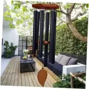 Sympathy Wind Chimes for Outside Deep Tone, Memorial Loss of a 32IN black