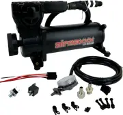 airmaxxx Black 580 Air Compressor & Relocate Filter Kit 120 PSI Switch Air Ride