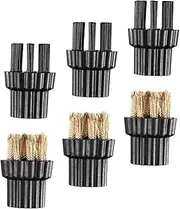 STOBAZA 6 Pack Cleaning Machine Brush Heads Steam Cleaner Replacement Parts Suitable for Household Cleaning Machine Accessories