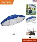 Lightweight XL Beach Chair Umbrella with Universal Clamp - Adjustable Sunshade