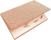 [yuksok] Pocket Business Card Carrier ID Card Case 10-20 Cards Capacity with Latch Card Storage Organiser for Personal Cards Men Women , Gold