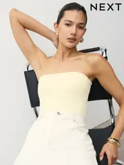 Lemon Yellow Soft Touch Bandeau Top (H54667) | $34