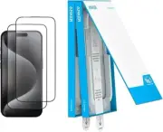 Anker Screen Protector for iPhone 15 Pro, Bubble-and-Dust-Free iPhone HD Tempere
