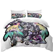 Fantasy Art Owl and Rudicorn Quilt Cover