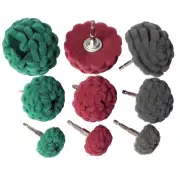 9 PCS Scouring Pads Abrasive Buffing Polishing Wheel Drill Attachment Set Non