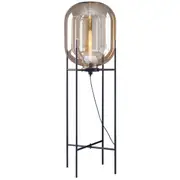 Voss 45 Glass Floor Lamps Amber Black | Replica Oda Pulpo Sebastian Herkner