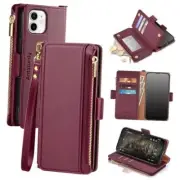 Antsturdy for iPhone 11 Wallet Case【RFID Blocking】 PU Leather Phone Wine Red