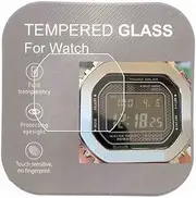 2-Pcs Glass Screen Protector For GMW-B5000 Watch Screen Protector,2.5D Rounded Edges 9H Premium Real Tempered Glass Screen Protector Anti Scratch,Anti-Fingerprint Bubble-Free