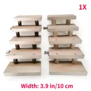 Bird Parrots Wooden Ladder Toy Climbing Stairs Hamster Cage Perches Platform