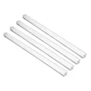 Clear Solid Acrylic Square Rod PMMA Extruded Bar 10mmx10mmx250mm 4Pcs
