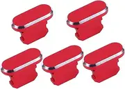 HOMSFOU 1 Set 5pcs Charging Port Dust Plug USB c Plug Computer Port Dust Plugs Dustproof Plug Plug Plug Earbuds Plug Port Plug Earbuds Dust Plug The Pet Red