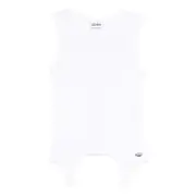 [Jean Paul Gaultier] Jean Paul Gaultier Appliqué-detail Cotton Top M WHITE