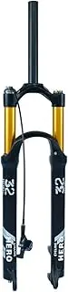 MTB Air Fork 26 27.5 29 Inch Mountain Bike Suspension Fork 1-1/8 Straight Tube Bicycle Magnesium Alloy Suspension Fork QR Travel 100mm Manual/Remote (Color : Remote, Size : 27.5 inch)
