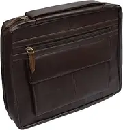 [MARSHAL] Genuine Leather Large Book Covers Bible Covers with Handle (Brown)