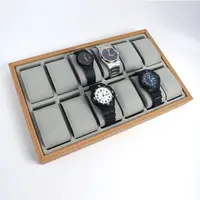 在飛比找蝦皮購物優惠-手錶盒 木質無蓋12格手錶收納盒  NAWA76