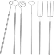BESTYASH 1 Set Stainless Steel Chocolate Dipping Forks Set Premium Fondue Tools for Decorating Cakes Plates Sauces for Chocolate Hot Pot Cheese Fondue