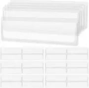 PLAFOPE Pcs Index Card Sleeves Adhesive Labels Storage Bins Shelves Folders Drawers Office Classroom