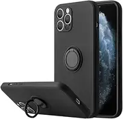 Liquid Silicone Finger Ring Magnetic Holder Bracket for iPhone 14 13 12 11 Pro Max 14 13 XR X XS Max 7 8 Plus SE 2020 Phone Case,T1,for iPhone 11 Pro