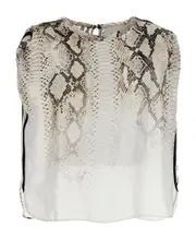 Nude Snake Print Bloshirt IT40 White