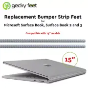 Microsoft Surface Book Replacement Bumper Strip feet - Extra Grip Gray 15"