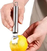 Stainless Steel Lemon Peeler - 16.5x2.7cm Citrus Peeler, Portable Lemon Peeler | 40g Potato Peeler, Slicer Cutter, Portable Lemon Peeler Tool, Orange Peeler Cutter for Fruit in Kitchen at Home