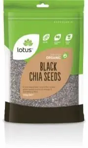 Lotus Organic Chia Seeds Black Bag G/F 500g