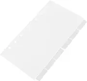Veemoon 6pcs Clear Acrylic Notebook Binder Cover Refillable Planner Shell Transparent DIY Journal Binder Craft Cover for Notepads and Organizing Documents