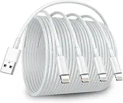 iPhone Charger Cord [MFi Certified] 6ft 4Pack,Original USB to Lightning Cable Fast Charging for iPhone 14/13/12/11 Pro/11/XS MAX/XR/8/7/6s Plus,iPad Pro/Air/Mini,iPod Touch -White
