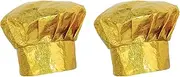 [Beistle] 60963 Prismatic Gold Chef's Hat, 2 Piece, One Size