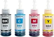 T664 Refill Dye Ink Compatible with Epson L210 L220 L360 L380 L355 L365 L310 L130 L110 L350 L1300 L1455,Refillable Dye Ink