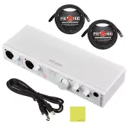 Arturia MiniFuse 4 Versatile Desktop USB-C Audio Interface, White w/ 2-Pack P...