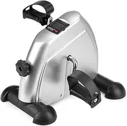 Pedal Exerciser with Digital Display Mini Exercise Bike Under Desk Portable Home Leg Arm Training Cycle Bike Home Exercise Equipment