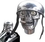 Car Gear Shift Knob, Skull Gear Knob, Skull Soldier Car Handle Knob, Gear Stick Shifter, Gear Lever Knob for Manual Automatic Car Accessories
