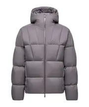 Fusain Hooded Short Down Jacket 2,3,5 dark gray