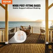 203.2x203.2mm Post Base, 1Pcs Stainless Steel Adjustable Post Anchor Bracket(Internal 198 x 185), Adjustable Post Base for Pavilion Deck Porch Handrail Railing Support Decorative Anchor Plate