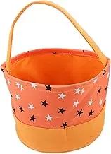 CIMAXIC Halloween Candy Bag for Creative Tote Basket with Cartoon Design for Trick or Treating and Halloween Parties Polyester Material for Snacks and Treats Storage