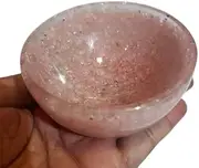 Rose Quartz Crystal Bowl - Handmade Orgone Organite Crystals Holder for Cleansing, Charging, Smudging, Healing, Decoration or Gift - Home Decor