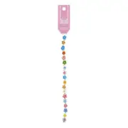 NEW Just Bead It Flower Millefiori Glass Bead Strand By Spotlight