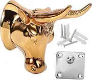JOINPAYA 1pc Bull Head Hook Guitar Holder Guitar Hanger Holder Golden Iron