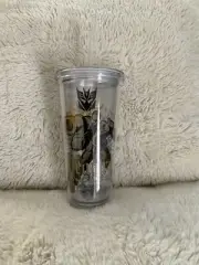 Brand New in Box Transformers Megatron 18 oz Acrylic Travel Cup with Straw