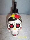Halloween Day Of The Dead Sugar Skull Soap Dispenser See Description
