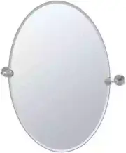 Gatco Latitude Frameless Oval Beveled Edge Vanity Mirror - Choose Size & Color
