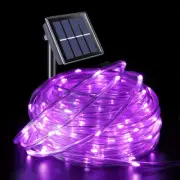 Outdoor Solar LED Powered Fairy String Rope Strip Lights Waterproof Garden Patio