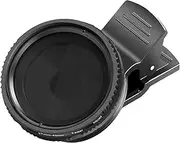 NEEWER 37mm Clip On ND2-ND400 Phone Lens ND Filter Kit: Variable Neutral Density Filter with Phone Clip Compatible with iPhone 16 15 14 Pro Max Plus 13 Samsung S24 S23 Ultra Android Smartphones iPad